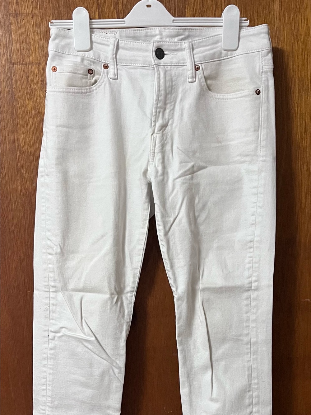 American Eagle Outfitters White Slim Straight Jeans